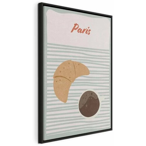  Slika - Parisian Breakfast (1 Part) Vertical 40x60 U crnom drvenom okviru Cene