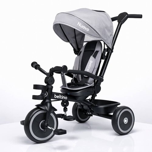 Beltino Nuovo Tricikl sa Rotirajućim Sedi&scaron;tem i Ležećim Položajem - Sivi (BLTN-26001S) Cene