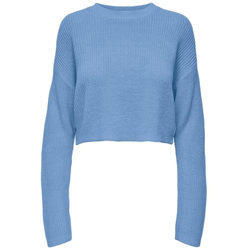 Only Ženski džemper CROPPED PULLOVER KNT NOOS plavi Cene