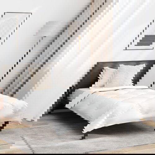 vidaXL Odeja z blazino Bela 155 x 220 cm Mikrofibra Cene