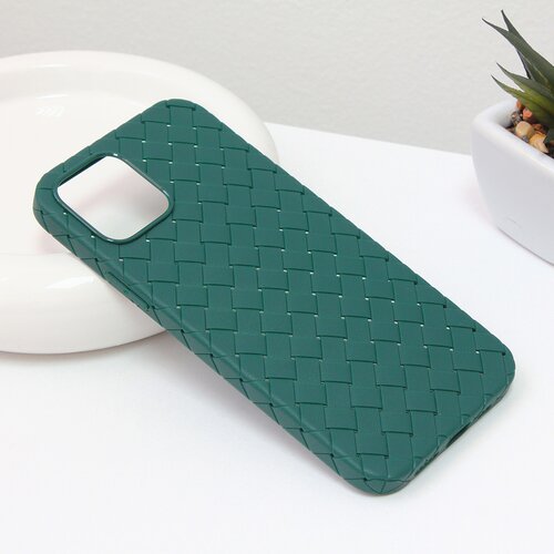 Torbica weave case za iphone 12 6.1 zelena Slike