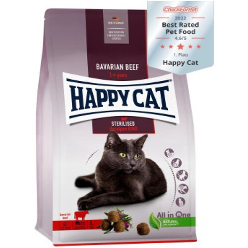  Happy cat za sterilisane mačke govedina 10kg Cene