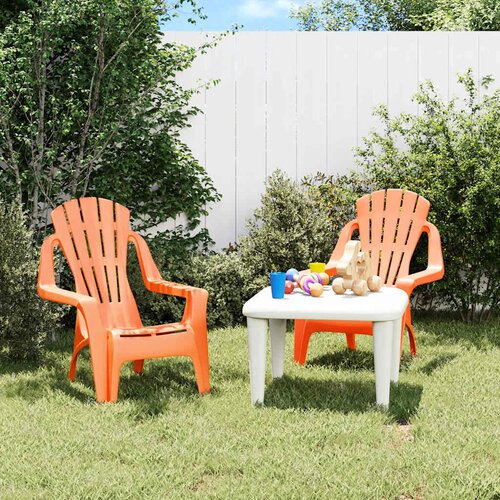  Vrtne stolice za djecu 2 kom 37x34x44 cm PP izgled drva Cijene