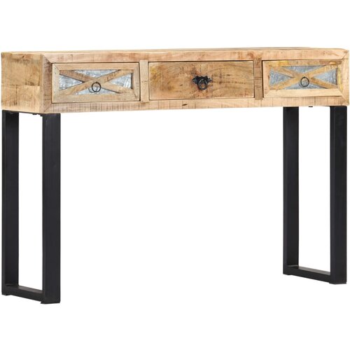 vidaXL Konzolna mizica 110x30x76 cm trden mangov les Cene