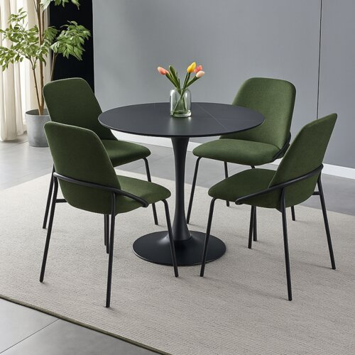  AKCIJSKI SET INTER okrogla miza INTERLAKEN 2 + 4 stoli KELIN (zelena) Slike