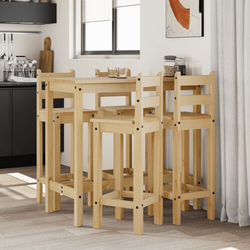  The Living Store Barska garnitura 5-delna trdna borovina - Barska Garnitura, (21459514) Slike