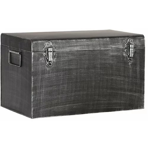LABEL51 crni metalni ukrasni kofer za pohranu, dužina 60 cm