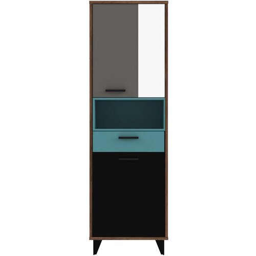 CARRYHOME REGAL 60/192/42 cm siva, zelena, črna, bela, barve hrasta Slike