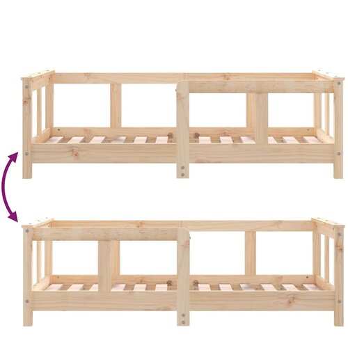  Okvir za dječji krevet 70 x 140 cm od masivne borovine Slike