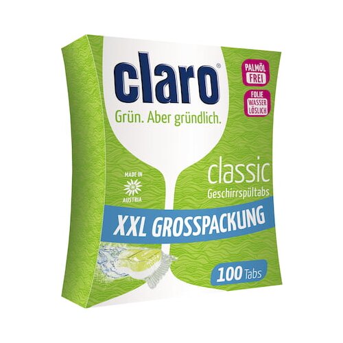 Claro eco tablete za strojno pranje suđa - classic - 100 komada Slike