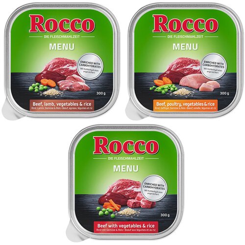  Varčno pakiranje Rocco Menu 27 x 300 g - Miks 3 sorte Cijene
