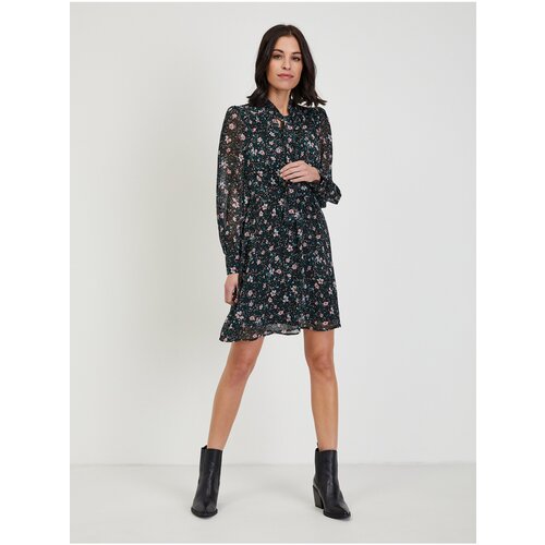 Orsay Black Women Floral Dress - Ladies Slike