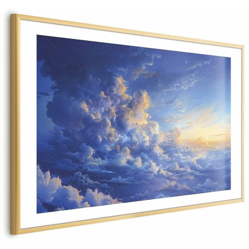  Plakat When the Sky Becomes Canvas: A Masterpiece of Nature in the Clouds 42x29.7 Zlatni okvir s margom Cijene