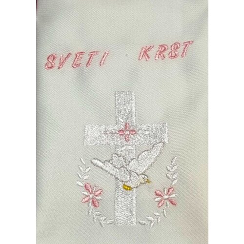  KRSTNI PRTIČEK s križcem in golobčkom KRSPRT 02 Slike