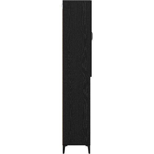  Highboard Crni hrast 69,5 x 34 x 180 cm Konstruirano drvo Slike
