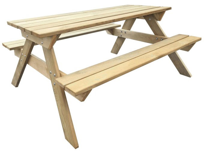  Miza za piknik 150x135x71,5 cm lesena Cene