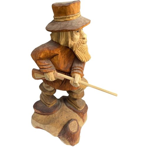  Drvena statua lovca 37x15cm Slike