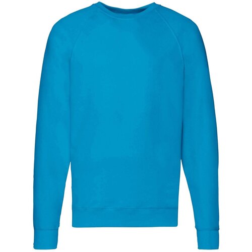 Fruit Of The Loom Blue Men's Sweatshirt Lightweight Raglan Sweat Cene