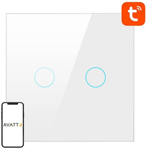 smart+ Glass LED Wifi Touch Tuy Tuya 2-kanalni bijeli Alexa Google Assistant Cijene