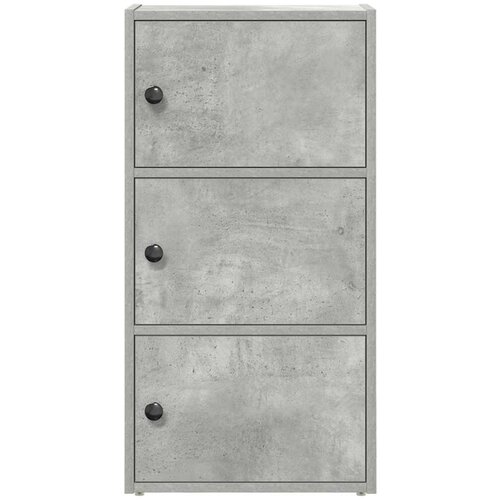  Regal za knjige boja betona 40x24x77 cm konstruirano drvo Slike