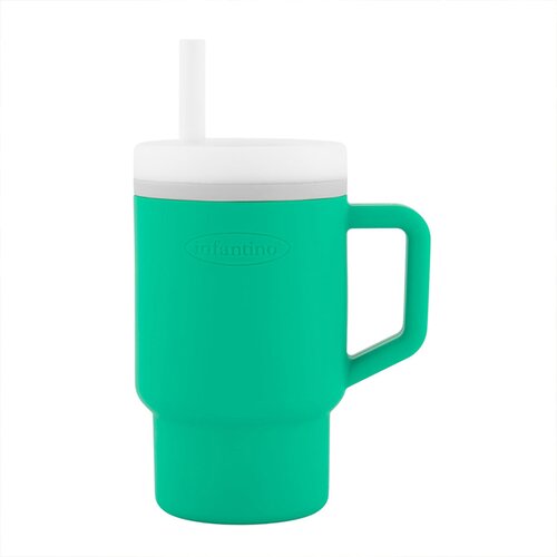 Infantino silikonska ča&scaron;a 6m+,266ml, zelena Cene