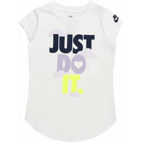 Nike Sportswear Majica 'SWEET SWOOSH JDI' žuta / lila / crna / bijela