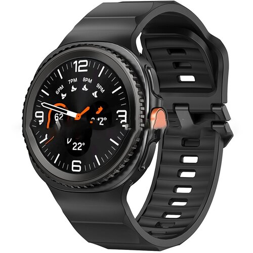 INF Združljiv s Samsung Galaxy Watch8 Silikonski pa&scaron;ček za uro Black, (5000079890) Cene
