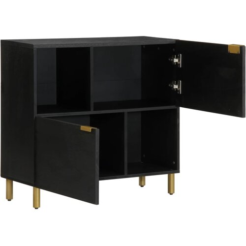 Maison Chic Komoda - Predalnik črn 80x33x75 cm inženirski les, (21716045) Slike