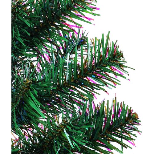  Umjetno božićno drvce s obojenim vrhovima zeleno 120 cm PVC Slike