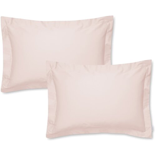 Bianca set od 2 ružičaste jastučnice od pamučnog satena Oxford, 50 x 75 cm Slike