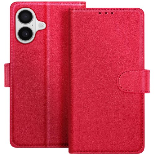 AVIZAR Denarnica za iPhone 17 serije Chesterfield s funkcijo stojala, Rdeča, (5000189584) Cene