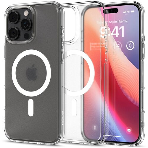 Spigen ULTRA HYBRID MAG OVITEK ZA IPHONE 16 PRO MAX ZA MAGSAFE CLEAR, (21994355) Slike