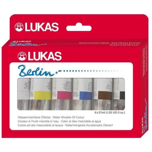 Lukas Berlin set WM olj.barv 6x37 ml Starter set, (21290585)