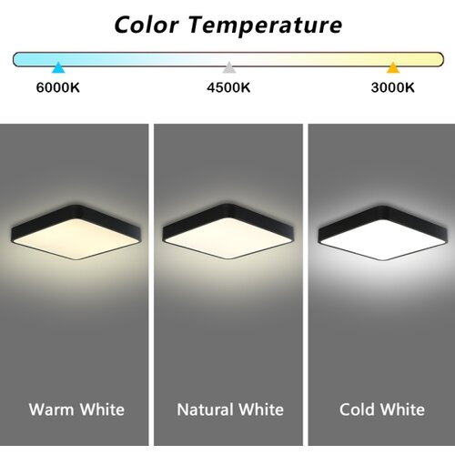  Brilagi - LED plafonsko svetlo POOL SQUARE LED/36W/230V 40x40 cm crno Slike