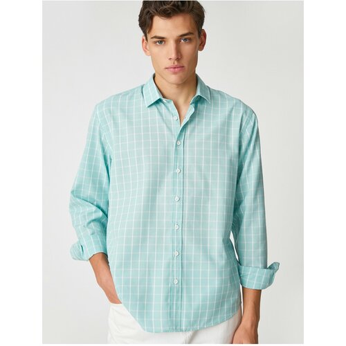 Koton shirt - green - relaxed fit Cene