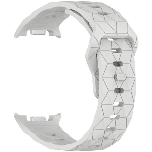 INF Združljiv s Samsung Galaxy Watch8/Watch8 Classic silikonski pašček z nogometno teksturo Grey, (5000079315) Cene