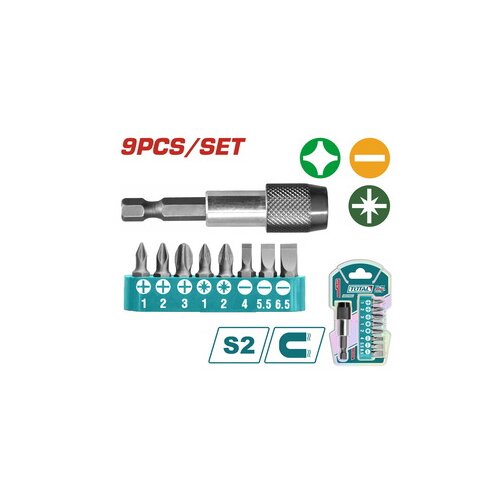 Total 9-delni set bitova i magnetnog nastavka TACSD3091 Slike