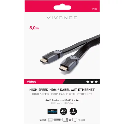 Vivanco High Speed HDMI mit Ethernet 5m