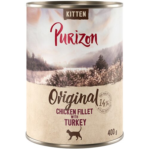 Purizon Kitten 6 x 400 g - bez žitarica - Pileći file s puretinom Cijene