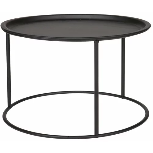 WOOOD crni stolić za kavu Ivar, Ø 56 cm