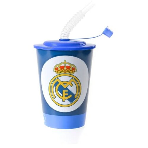 Tubule, čaša sa cevčicom, plastična, Real Madrid CF, 450ml ( 305826 ) Slike