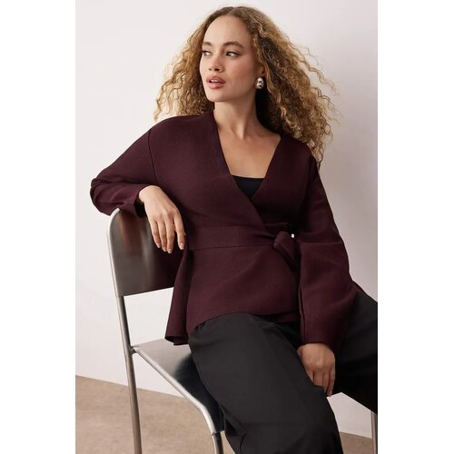 TRENDYOLMILLA Trendyol ženska jakna model TWOAW26HI00241, burgundija Cene