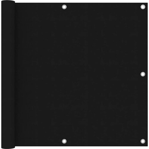 Balkonski zastor crni 90 x 400 cm od tkanine Oxford Cijene