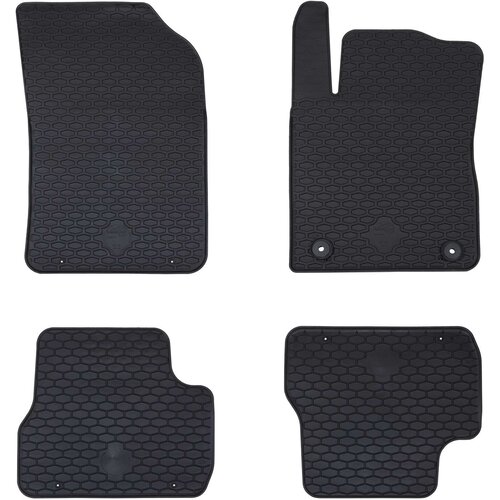 vidaXL Auto tepih 4 pcs Crna prikladno za C3 2017-2024 Guma Cijene