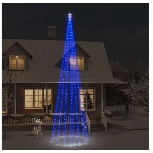  Novoletna jelka iz 1134 modrih LED lučk 800 cm