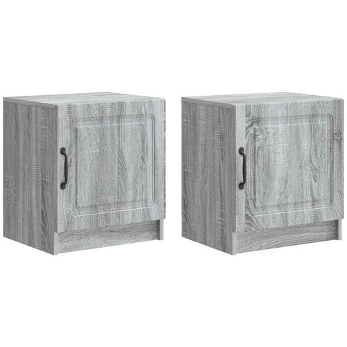  Nočna omarica 2 pcs Siva Sonoma 43 x 34,5 x 47 cm, (5000209510) Cene