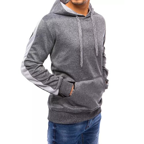 DStreet Dark gray men&amp;#039;s hoodie BX5122 Slike