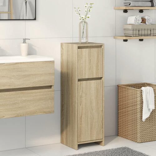 vidaXL Kopalniška omarica sonoma hrast 30x30x95 cm iverna plošča Cene