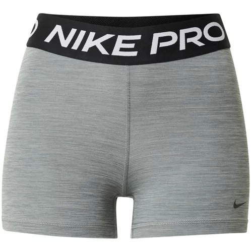 Nike Športne hlače pegasto siva / črna / bela