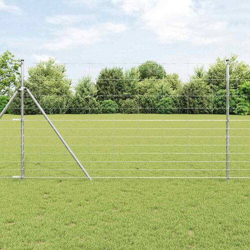 vidaXL ograja za polja 1.4x50 m galvanizirano jeklo Cene